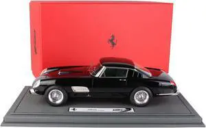 1957 Ferrari 250 GT Black w/Green Interior "Prince Bernhard of Holland" w/DISPLAY CASE Ltd Ed to 200 pcs 1/18 Model Car by BBR