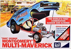 Skill 2 Model Kit "Ohio" George Montgomery's Multi Maverick Funny Car 1/25 Scale Model by MPC