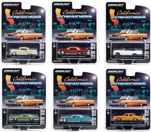 "California Lowriders" Set of 6 pieces Series 2 1/64 Diecast Model Cars by Greenlight
