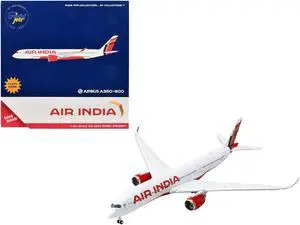 Airbus A350-900 Commercial Aircraft with Flaps Down "Air India" White with Graphics 1/400 Diecast Model Airplane by GeminiJets