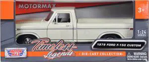 1979 Ford F-150 Pickup Truck White 1/24 Diecast Model Car by Motormax
