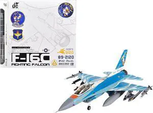 Lockheed F-16C Fighting Falcon Fighter Aircraft "Wild Ducks" (2022) United States Air Force 1/72 Diecast Model by JC Wings