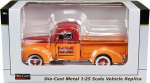 1940 Ford Pickup Truck "Minneapolis Moline" Orange and Red with Black Stripes 1/25 Diecast Model Car by SpecCast