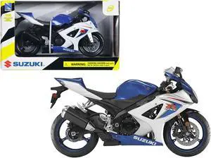 2008 Suzuki GSX-R1000 Blue Bike Motorcycle 1/12 by New Ray