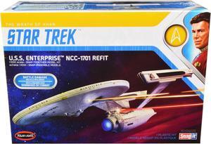 Skill 2 Snap Model Kit U.S.S. Enterprise NCC-1701 "Star Trek II: The Wrath of Khan" (1982) 1/1000 Scale Model by Polar Lights