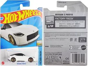 Nissan Z Proto White Metallic with Black Top "Factory Fresh" Series Diecast Model Car by Hot Wheels