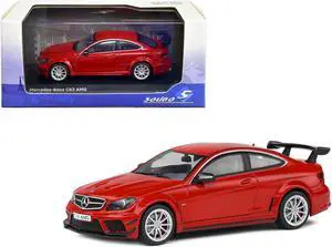 2012 Mercedes-Benz C63 AMG Black Series Fire Opal Red 1/43 Diecast Model Car by Solido