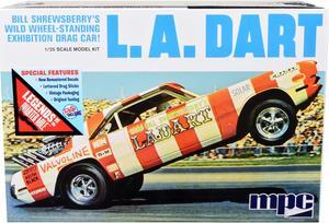 Skill 2 Model Kit Bill Shrewsberry's L.A. Dart Wheelstander Drag Car "Legends of the Quarter Mile" 1/25 Scale Model Car by MPC