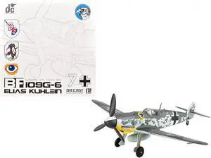 Messerschmitt BF 109G-6 Fighter Aircraft "JG 51, Bulgaria" (1944) German Luftwaffe 1/72 Die Cast Model by JC Wings