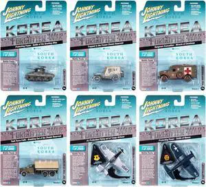 "Korea: The Forgotten War" Military Set A of 6 pieces 2023 Release 1 Ltd Ed to 2000 pieces Diecast Models by Johnny Lightning