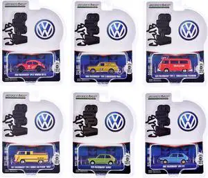 "Club Vee-Dub" Series 19 Set of 6 pieces 1/64 Die Cast Model Cars by Greenlight