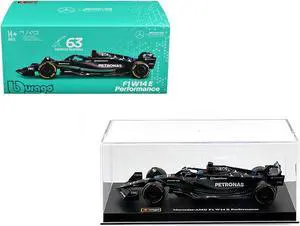 Mercedes-AMG F1 W14 E Performance #63 "Petronas" "F1 World Championship" (2023) w/Driver 1/43 Diecast Model Car by Bburago