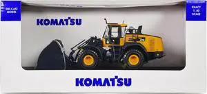 Komatsu WA475-10 Wheel Loader Yellow with High Dump Bucket 1/50 Diecast Model by Universal Hobbies