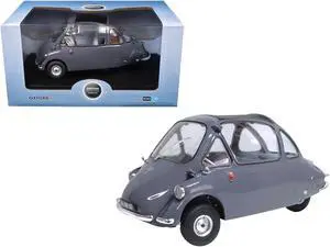 Heinkel Kabine "Bubble Car" Troy Gray 1/18 Diecast Model Car by Oxford Diecast