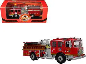 KME Predator Fire Engine #8 "LAFDt" Red "5 Alarm" Series Limited Edition to 750 pieces 1/64 Diecast Model by Iconic Replicas