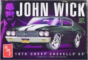 Skill 2 Model Kit 1970 Chevrolet Chevelle SS "John Wick" (2014) Movie 1/25 Scale Model by AMT