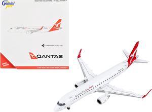 Embraer ERJ-190 Commercial Aircraft "QantasLink" White with Red Tail 1/400 Diecast Model Airplane by GeminiJets