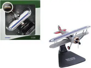 Gloster Gladiator Fighter Aircraft "Church Fenton" (1937) British Royal Air Force 1/72 Diecast Model Airplane by Oxford Diecast