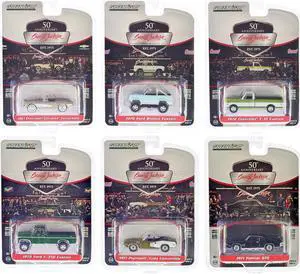 Barrett Jackson "Scottsdale Edition" Set of 6 Cars Series 13 1/64 Diecast Model Cars by Greenlight