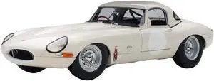 Jaguar Lightweight E Type Roadster RHD (Right Hand Drive) White 1/18 Model Car by Autoart