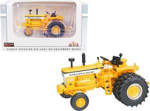 Minneapolis Moline G1000 Vista Wide Front Tractor with Dual Wheels Yellow 1/64 Diecast Model by SpecCast