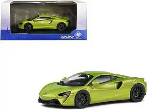 McLaren Artura Hybrid Supercar Light Green Metallic 1/43 Diecast Model Car by Solido