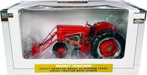 Massey Ferguson 65 Narrow Front Diesel Tractor with Loader Red "Classic Series" 1/16 Diecast Model by SpecCast