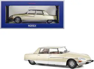 1969 Citroen DS 21 Lorraine Champagne Gold Metallic 1/18 Diecast Model Car by Norev