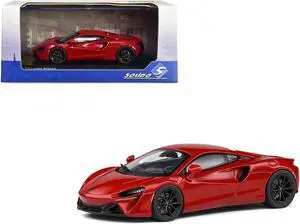 McLaren Artura Hybrid Supercar Amaranth Red Metallic 1/43 Diecast Model Car by Solido
