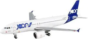 Airbus A320 Commercial Aircraft "Joon" White with Blue Tail 1/400 Diecast Model Airplane by GeminiJets