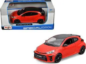 2021 Toyota GR Yaris Red with Carbon Top "Special Edition" Series 1/24 Diecast Model Car by Maisto