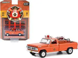 1972 Ford F-250 Truck with Fire Equipment "Lionville, Pennsylvania Fire Company" 1/64 Diecast Model Car by Greenlight
