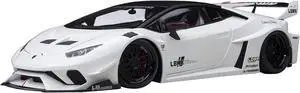 Lamborghini Huracan GT "LB-Silhouette Works" White with Black 1/18 Model Car by Autoart