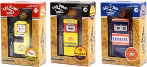 "Vintage Gas Pump" Set of 3 Pumps Series 11 1/18 Diecast Models by Greenlight