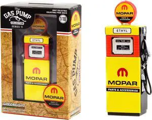 1951 Wayne 505 Gas Pump "MOPAR Parts & Accessories" Yellow "Vintage Gas Pumps" Series 11 1/18 Diecast Model by Greenlight