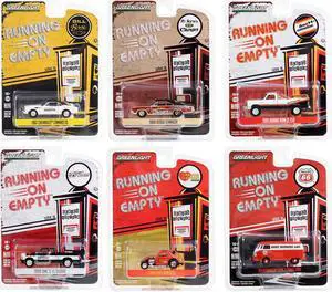 "Running on Empty" 6 piece Set Series 16 1/64 Diecast Model Cars by Greenlight