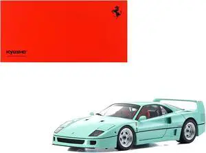 Ferrari F40 Mint Green 1/18 Diecast Model Car by Kyosho