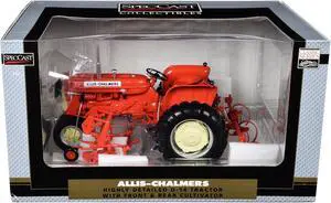 Allis-Chalmers D-14 Tractor with Front and Rear Cultivator Orange "Classic Series" 1/16 Diecast Model by SpecCast