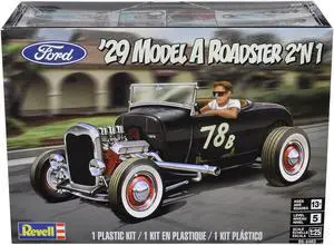 Level 5 Model Kit 1929 Ford Model A Roadster 2-in-1 Kit 1/25 Scale Model by Revell