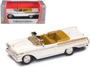 1957 Mercury Turnpike Cruiser White 1/43 Diecast Model Car by Road Signature