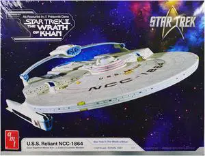 Skill 2 Model Kit U.S.S. Reliant NCC-1864 Space Craft "Star Trek II: The Wrath of Khan" (1982) Movie 1/537 Scale Model by AMT