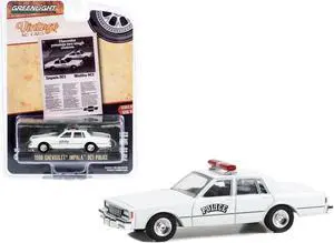 1980 Chevrolet Impala 9C1 Police White "Vintage Ad Cars" Series 9 1/64 Diecast Model Car by Greenlight