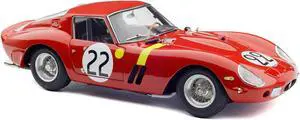 Ferrari 250 GTO #22 "Elde" - "Beurlys" 3rd Place "24 Hours of Le Mans" (1962) Ltd Ed to 2200 pcs 1/18 Diecast Model Car by CMC