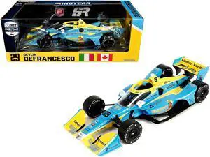 Dallara IndyCar #29 "WOOOOO Energy" Andretti Steinbrenner Autosport "NTT IndyCar" (2023) 1/18 Diecast Model Car by Greenlight