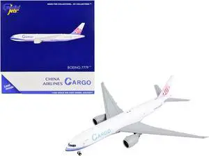 Boeing 777F Commercial Aircraft "China Airlines Cargo" White wi/Purple Stripes & Tail 1/400 Diecast Model Airplane by GeminiJets