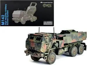 US M142 High Mobility Artillery Rocket System Green Camouflage "NEO Dragon Armor" Series 1/72 Plastic Model by Dragon Models