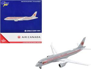Airbus A220-300 Commercial Aircraft "Trans-Canada Air Lines" Gray with Red Stripes 1/400 Diecast Model Airplane by GeminiJets