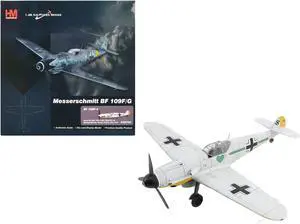 Messerschmitt BF 109F-4 Fighter Aircraft "Staraya Russia, Soviet Union" 1941 German Luftwaffe 1/48 Diecast Model by Hobby Master