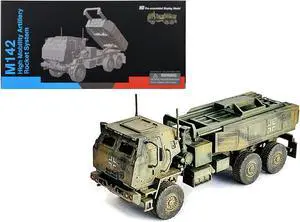 Ukraine M142 High Mobility Artillery Rocket System Green Camouflage "NEO Dragon Armor" 1/72 Plastic Model by Dragon Models