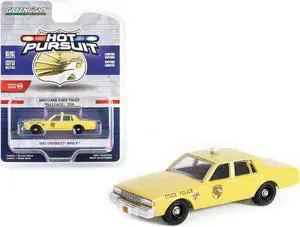 1983 Chevrolet Impala Yellow "Maryland State Police" "Hot Pursuit" Series 45 1/64 Diecast Model Car by Greenlight